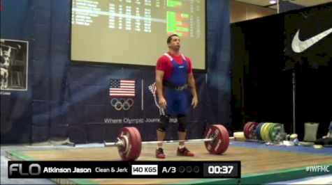 Jason Atkinson (M40,105kgs) CJ 1 140 kgs