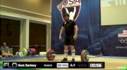 Zachary Hunter (M35, 94kgs) Snatch 101 kgs