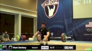 Zachary Hunter (M35, 94kgs) Snatch 101 kgs 2