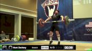 Zachary Hunter (M35, 94kgs) Snatch 101 kgs 3