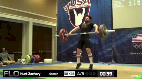 Zachary Hunter (M35, 94kgs) Snatch 101 kgs 3