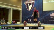 Michael Craft (M35, 94kgs) Snatch 100 kgs