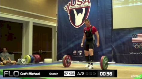 Michael Craft (M35, 94kgs) Snatch 97 kgs