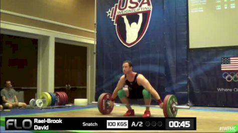 David Rael-Brook (M35, 94kgs) Snatch 100 kgs 2