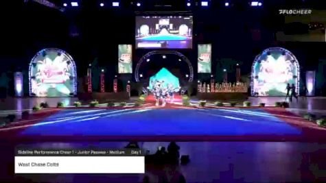 West Chase Colts [2020 Sideline Performance Cheer 1 - Junior Peewee - Medium Day 1] 2020 Pop Warner National Cheer & Dance Championship