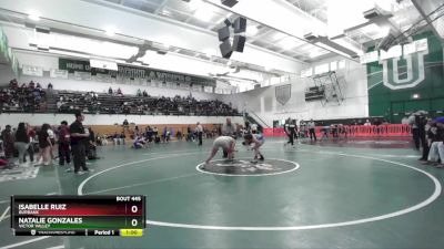 170 lbs Cons. Round 3 - Natalie Gonzales, Victor Valley vs Isabelle Ruiz, Burbank