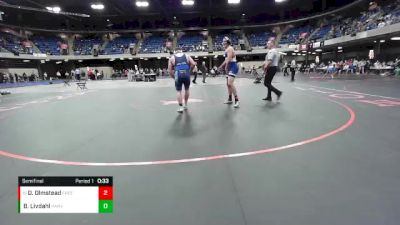 190 lbs Semifinal - Dane Olmstead, Freeburg vs Blake Livdahl, Harvard