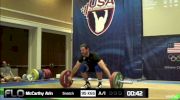 Arin McCarthy (M35, 94kgs) Snatch 95 kgs