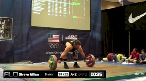 William Shreve (M35,+105kgs) Snatch 2 98 kgs