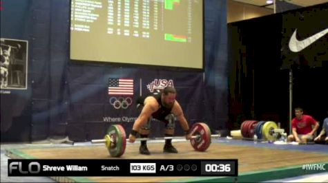 William Shreve (M35,+105kgs) Snatch 3 103 kgs