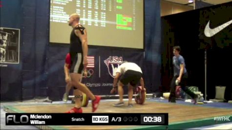 William Mclendon (M35,105kgs) Snatch 3 110 kgs