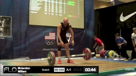 William Mclendon (M35,105kgs) Snatch 1 100 kgs