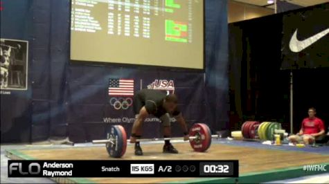 Raymond Anderson (M35,105kgs) Snatch 2 115 kgs