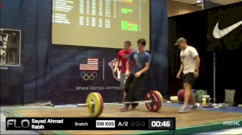 Rabin Ahmad Sayed (M35,105kgs) Snatch 2 108 kgs