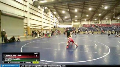 110 lbs Quarterfinal - Landon Sinclear, Uintah Wrestling vs Weston Hansen, Bear River