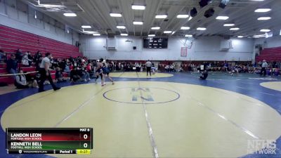 140 lbs Cons. Round 3 - Kenneth Bell, Foothill High School vs Landon Leon, Fortuna High School