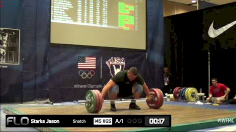 Jason Starks (M35,+105kgs) Snatch 1 145 kgs