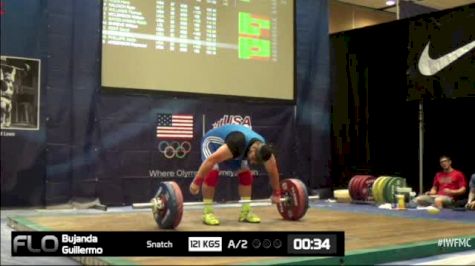 Guillermo Bujanda (M35,105kgs) Snatch 2 121 kgs