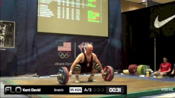 David Kent (M35,105kgs) Snatch 3 115 kgs