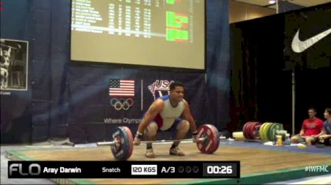 Darwin Aray (M35,+105kgs) Snatch 3 120 kgs