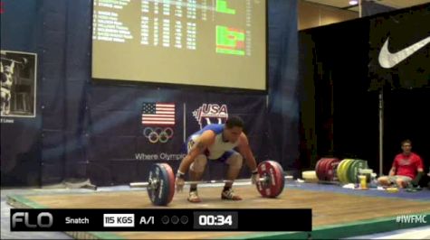 Darwin Aray (M35,+105kgs) Snatch 1 115 kgs