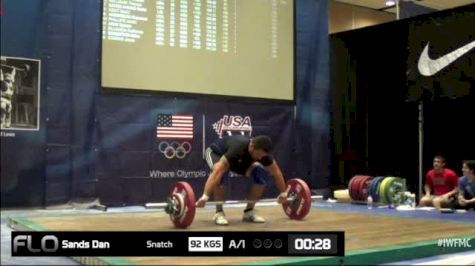 Dan Sands (M35,105kgs) Snatch 1 92 kgs