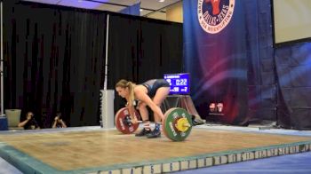 Mattie Rogers (69kgs) Snatch 98 kgs