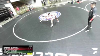 120 lbs Semifinal - William Harvey, Valley Silverbacks Wrestling Club vs Gabriel Quintana, Wright Wrestling Academy