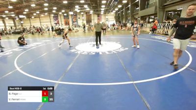 95 lbs Quarterfinal - Brody Page, Illinois Orange & Blue vs Vinny Ferrari, POWA