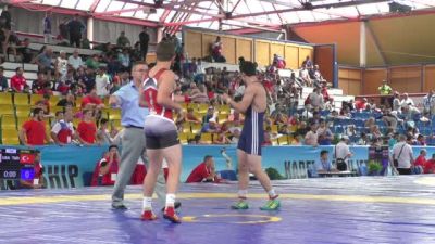 76kg Round 1 Logan Gruska (USA) vs. Mehmet Bolat (TUR)