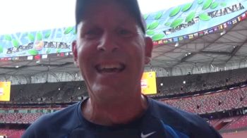 Gary Morgan of Michigan Runner meets his 800 goal in media race