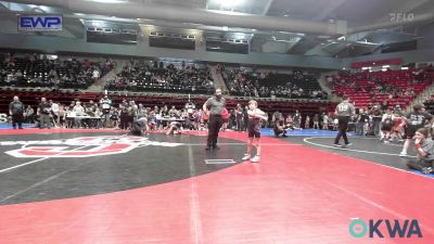 49 lbs Round Of 16 - Laken Burt, Wagoner Takedown Club vs Coltyn Conley, Chandler Takedown Club