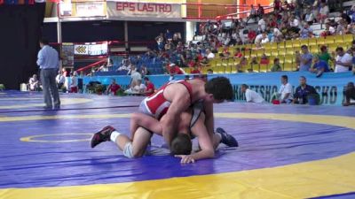 76kg Consolation Joe Grello (USA) vs. Arkadzi Pahasian (BLR)