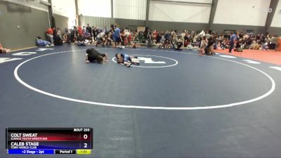 70 lbs Round 3 - Colt Sweat, Ilwaco Youth Wrestling vs Caleb Stage, Toro World Club