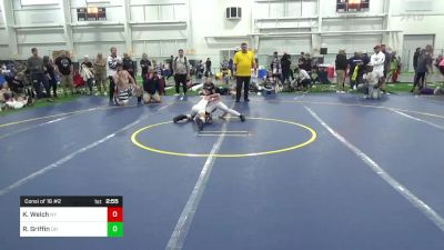 M-75 lbs Consi Of 16 #2 - Koltyn Welch, NY vs Roman Griffin, OH