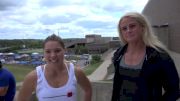 Sheila Barden & Sara Sigmundsdottir Just Before Event 1 Of 2015 Granite Games