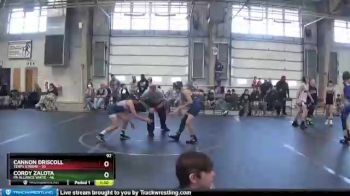 92 lbs Round 3 (8 Team) - Cannon Driscoll, Terps Xtreme vs Cordy Zalota, PA Alliance White