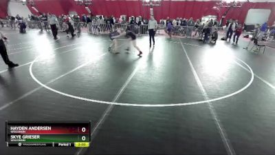 112-118 lbs 5th Place Match - Hayden Andersen, Wisconsin vs Skye Grieser, Wisconsin