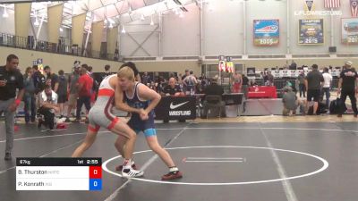 67 kg Consi Of 8 #2 - Bryce Thurston, Northern Illinois RTC vs Paul Konrath, Indiana