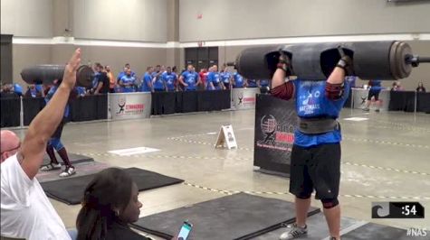 Heat #8 - Log Clean and Press for Reps - HWM 300