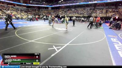 130 Class 1 lbs Semifinal - Faith James, Cassville vs Lauren Phillips, Oak Grove