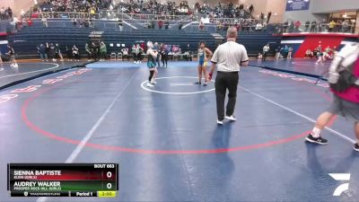 152 lbs Quarterfinal - Sienna Baptiste, Klein (Girls) vs Audrey Walker, Prosper Rock Hill (Girls)