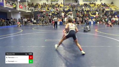 101 lbs Round Of 16 - Bennett Ferraro, Gladiator vs Jamison Forrest, Bishop McCort