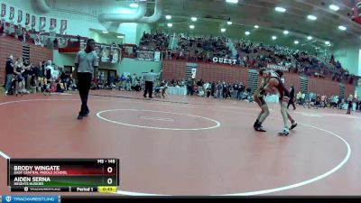 145 lbs Cons. Round 2 - Aiden Serna, Heights Huskies vs Brody Wingate, East Central Middle School