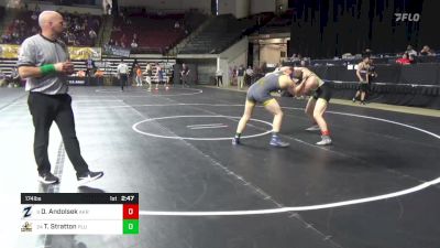 174 lbs Round Of 32 - Derrick Andolsek, Akron vs Tyler Stratton, Pacific Lutheran