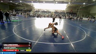 88 lbs Round 3 - Hunter Leavitt, Champions Wrestling Club vs Cole Christensen, Sanderson Wrestling Academy