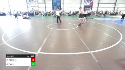 132 lbs Consi Of 32 #1 - Hunter Keane, GA vs Jonathan Fox, NY