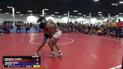 136 lbs Semis & 1st Wrestleback (8 Team) - Anthony Juarez, Maryland vs Vedwin Nivas, New Jersey