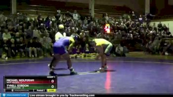 285 lbs Tyrell Gordon, Northern Iowa vs Michael Wolfgram, West Virginia