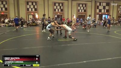 125 lbs Quarterfinals (8 Team) - Cameron Cardona, BK ELITE vs Mikey Bautista, Revival Blue